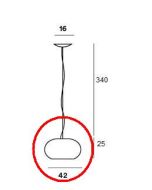 Foscarini Buds Sospensione 2 Halogen Ersatzglas/Foscarini Buds Sospensione 2 Halogen spare glass