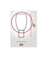 Foscarini Buds Tavolo 1 Ersatzglas  / Foscarini Buds Tavolo 1 Replacement glass 