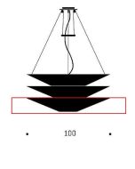 Ingo Maurer Floatation 2 unterer Ersatzschirm / Ingo Maurer Floatation 2 bottom replacement shade