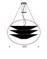 Ingo Maurer Floatation 2 Ersatzschirm Set / Ingo Maurer Floatation 2 replacement shade set