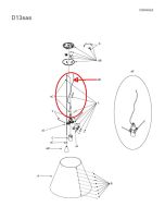 Luceplan Costanza Ersatz Kabel transparent / Luceplan Costanza replacement cable transparent