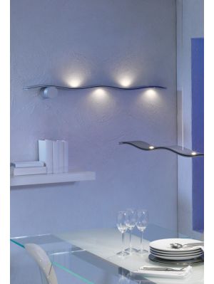 Escale Fluid wall lamp brushed aluminum