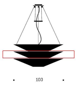 Ingo Maurer Floatation 2 mittlerer Ersatzschirm / Ingo Maurer Floatation 2 middle replacement shade